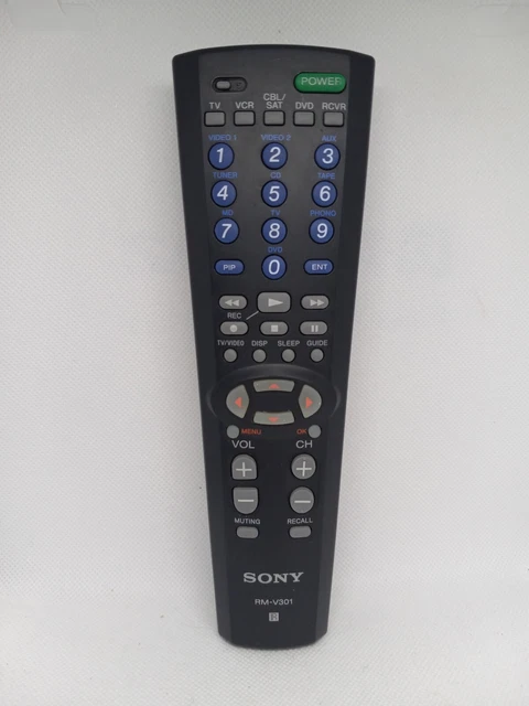 OEM GENUINE SONY RM-V301 TV VCR DVD RCVR CABLE  Remote Control  DD-0221A Tested