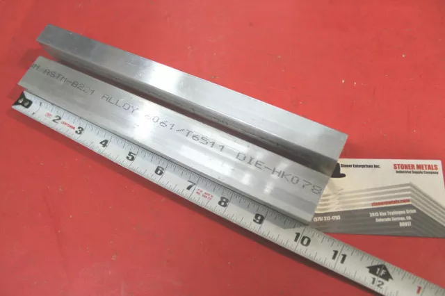 2 Pieces 3/4" X 1-1/4" ALUMINUM 6061 FLAT BAR 10" long Extruded Solid Mill Stock