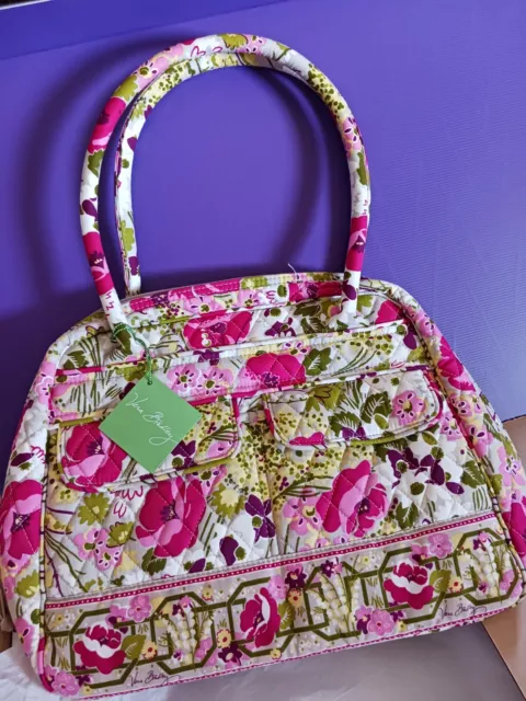 Vera Bradley, Bowler Handbag, Make Me Blush, Retired