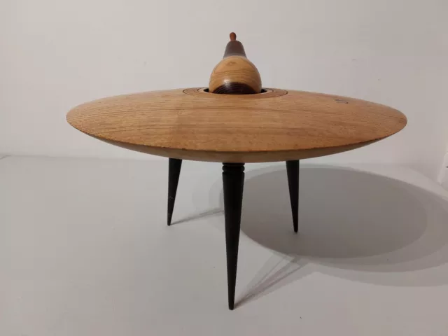 Mid Century Original Danish Design Rare Sputnik Astro Fiction Wooden Sculpture.