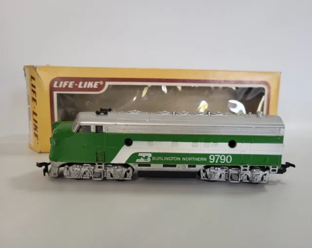 HO Scale Life Like Burlington Northern F7A Diesel Locomotive Engine #9790