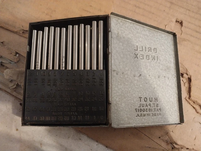 ☀  HSS  Drill Blanks 2 Sets with 1 set transfer punches   Box 2047