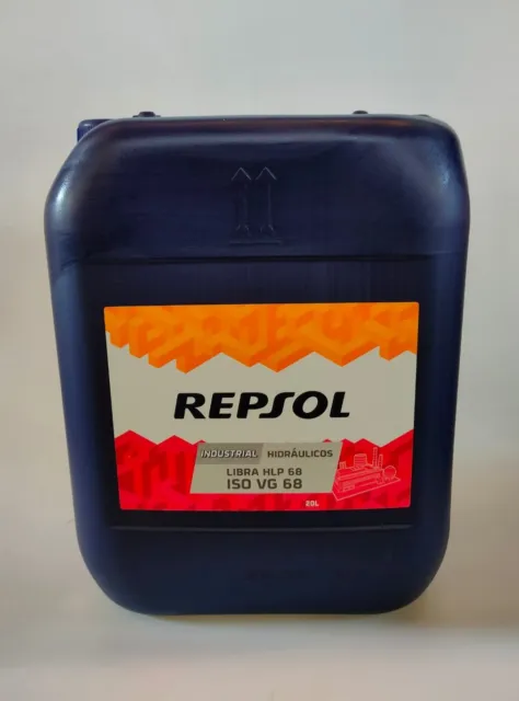 20 Litres Huile Hydraulique Iso VG 68 Hlp Repsol Anti-usure Tracteur Industrie