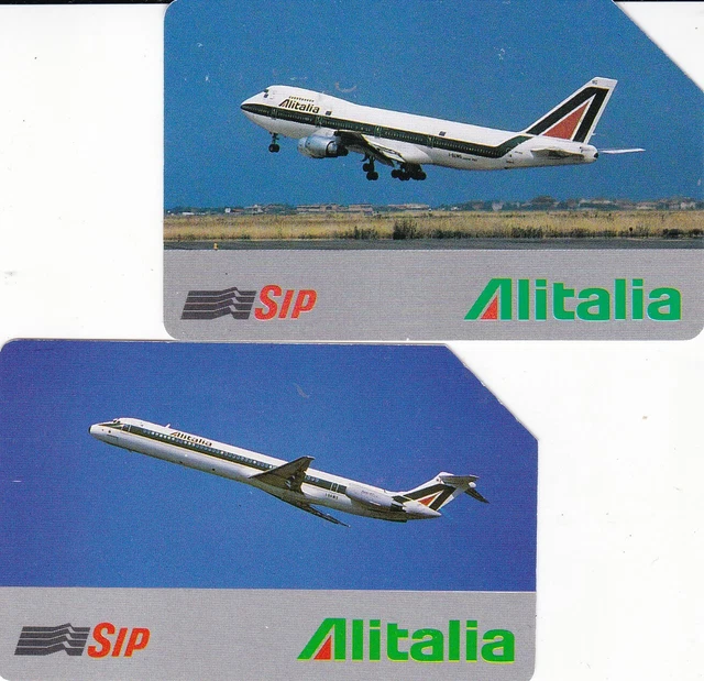 Very Rare Homage Pair Alitalia 110-111 Used - Magnetiz - Certified Codes