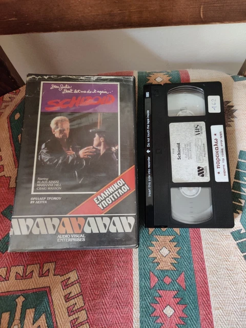 Schizoid 1980 Greek VHS Rare Pre Cert