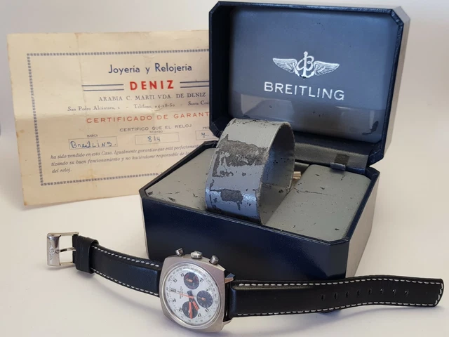 VINTAGE BREITLING GENEVE Chronograph 814 60ties Original