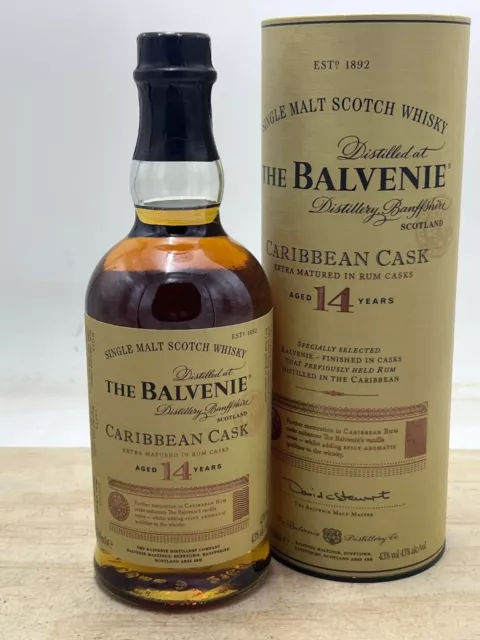 whisky the balvenie caribbean the cask 14 ans 43° 70 cl