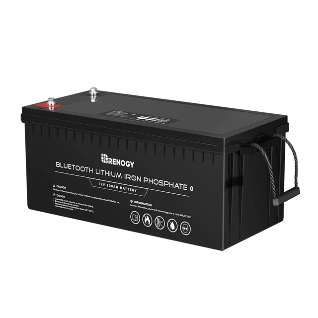 RENOGY 12V 200AH LiFePO4 BMS Lithium Iron Battery Phosphate Deep Cycle ...