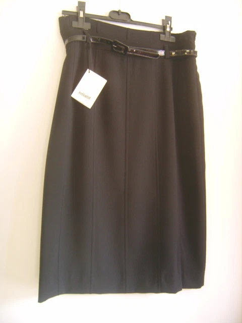 Jupe Noire Classique INFINITIF - Taille 38 - Neuve Avec étiquettes - Fabriquée En France