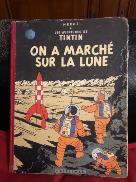 Tintin On a Marché sur la Lune B11 EO 1954