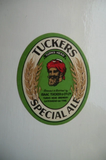 Mint Isaac Tucker Gateshead Special Ale Brewery Beer Bottle Label