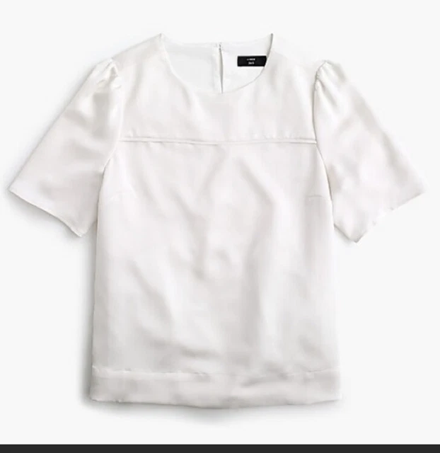 J crew cheap hammered satin top