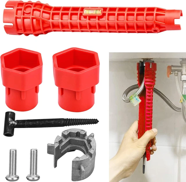 Kit Chiavi Per Rubinetto 8-17mm - 8 Pezzi Per Installazione Sottolavello, Acciaio Al Carbonio - Foto 5