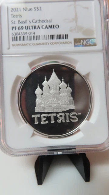 ニウエテトリス7オンスプルーフ ニウエテトリス7オンスプルーフ （2023 TETRIS™ 1 oz Silver $2