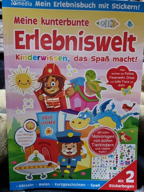 Meine kunterbunte Erlebniswelt mit Stickern Neu