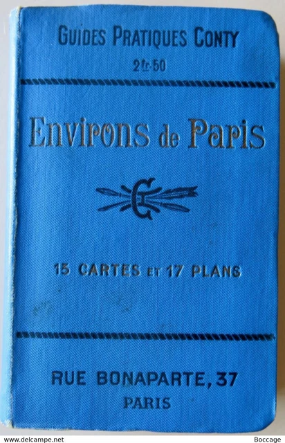 Ancien Guide Touristique - Environs De Paris, Banlieue Ouest - Carte Incluse (1900-1960)