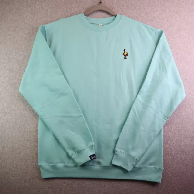 Liberty Mutual Sweatshirt Mens L Blue Emu Logo Fleece Lined Pullover Insurance Liberty Mutual Sweatshirt Mens L Blue Emu Logo Fleece Lined Pullover Insurance
