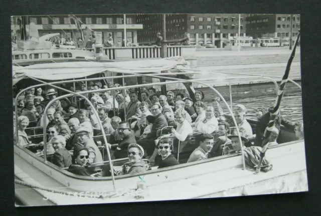 Sightseeing Boat Oslo Norway 1955 RPPC