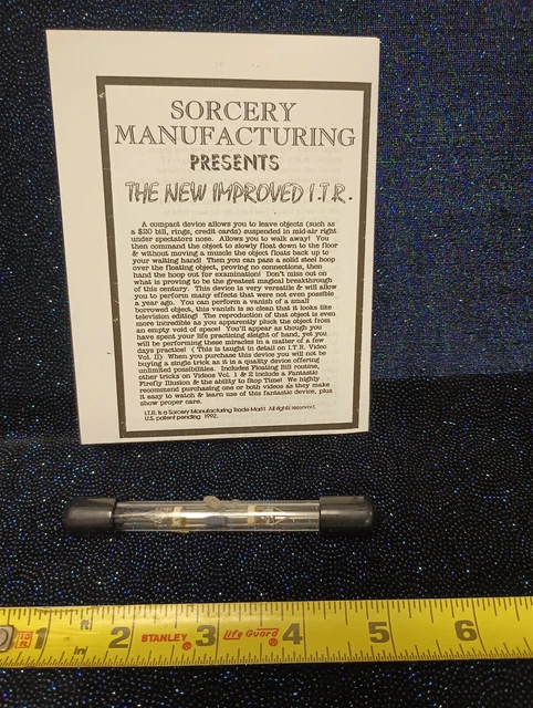 Sorcery Mfg. ITR Kevler Ultimate Levitation Device Float Cards Coins Dollars 3