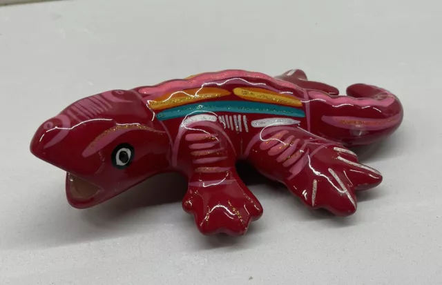 Talavera Mexican Hand-Painted Art Pottery LIZARD Decor Gecko Salamander