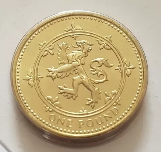 1994 The Royal Mint Rampant Lion Brilliant Uncirculated One Pound £1 coin