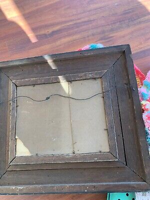 Granger Framed Young Girl Feeding Geese. Very Old Victorian Frame 3