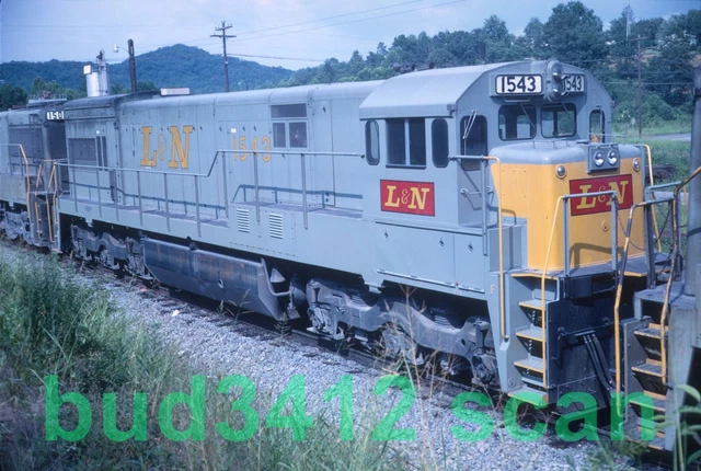 L&N Louisville & Nashville U30C #1543 at Etowah TN 1969 ORIGINAL Slide!