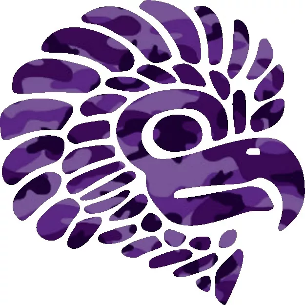 30 Custom Purple Camo Mexican Eagle Personalized Address Labels