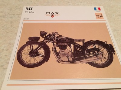 DAX Honda Dax 50 Monkey Bike 1999 Scheda Porta Carte Motocicletta Passion Collezione 