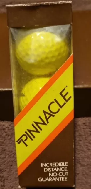 3 x J&B Rare Scotch Whisky Advertising Logo Yellow Pinnacle Golf Balls - #4 New