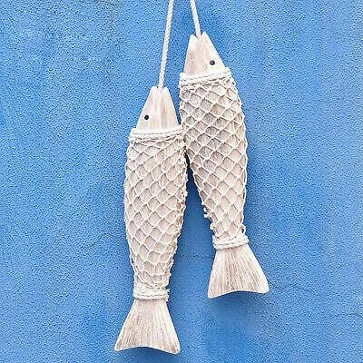 Marine-Dekor, Fisch-Wandbehang für Zuhause, Ornament – ​​2er-Set, nautisches