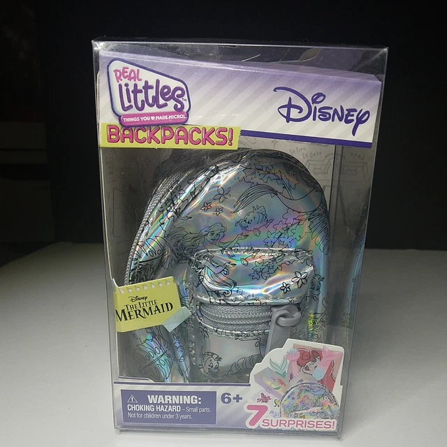 DISNEY REAL LITTLES Backpacks The Little Mermaid 7 Mini Surprises New