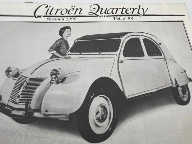 Vintage Citroen 2CV Azam Cover Quarterly 1990 Catalog Magazine French Newsletter