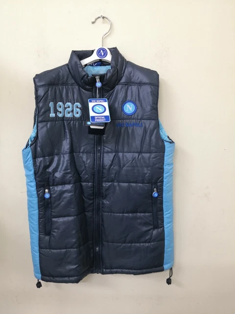 smanicato imbottito giacca KAPPA full zip con logo napoli 100% ORIGINALE bambino