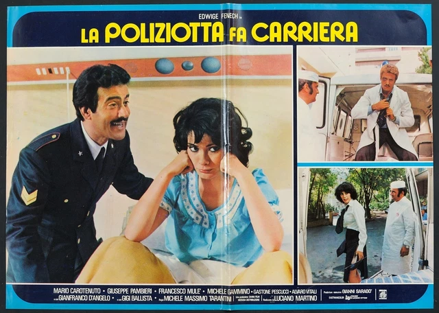 FOTOBUSTA 3 LA Poliziotta Fa Carriera Edwige Fenech Alvaro Vitali 