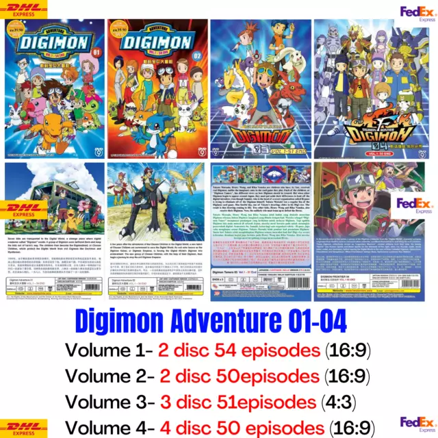 DVD DIGIMON Adventure 01+ 02 +Adventure Tri Movie + DIGIMON FRONTER