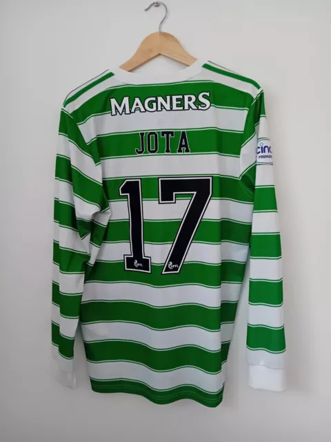Genuine Celtic Men’s 2021/2022 Home Shirt Long Sleeve Jota 17 Size Large