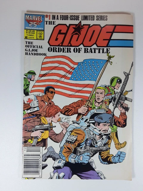 G.I. Joe: Order of Battle Comic Book #1 Marvel Comics 1986 Newsstand Edition