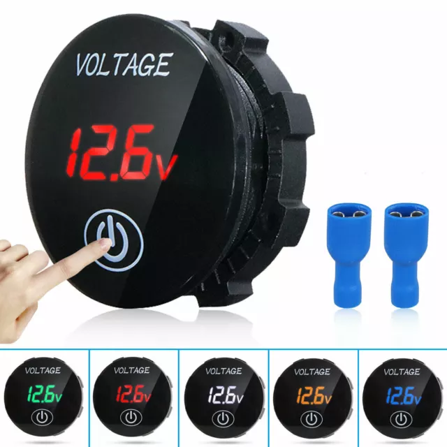 DC 12V-24V LED Panel Digital Voltage Volt Meter Display Voltmeter Motorcycle Car