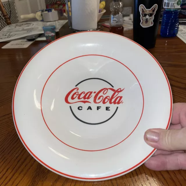 Vintage 1996 🔥 Coca-Cola Dinnerware Plate Dish Gibson Checkered White Coke