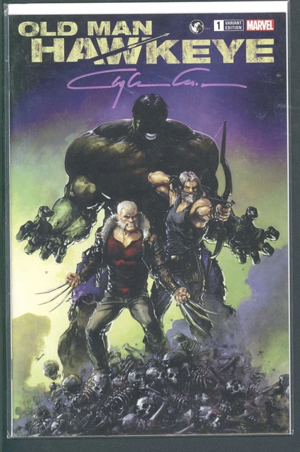 Old Man Hawkeye #1 SIGNED Clayton Crain Variant COA