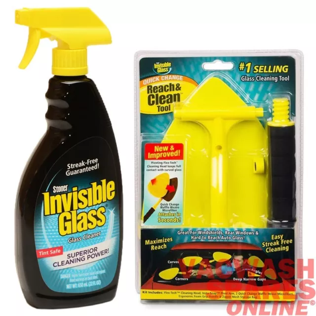 Stoner Invisible Glass Cleaner And Reach Cleaning Tool - Windscreens Windows