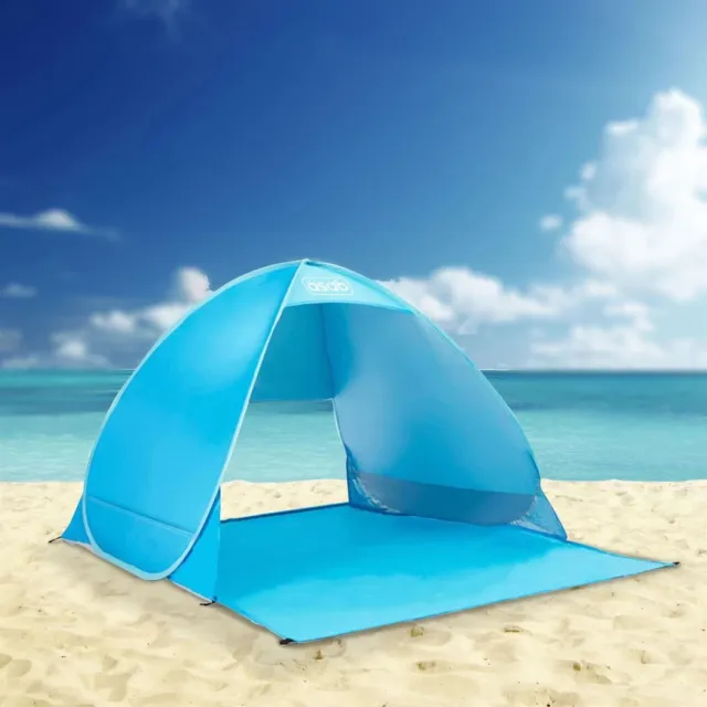 Pop Up UV Beach Tent Changing Room Privacy Tent Portable Family - BLUE