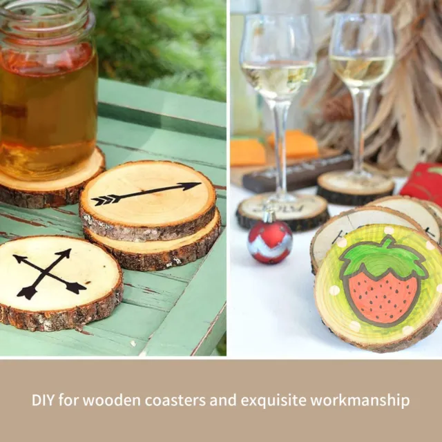Wood Slices Round Pine Logs DIY Crafts Painting Wedding Party Decoration DIY GS0