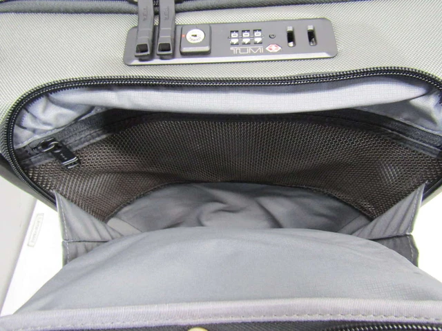 Tumi Alpha Continental Expandable 4-Wheeled Carry-On Luggage - Grey/Black 7