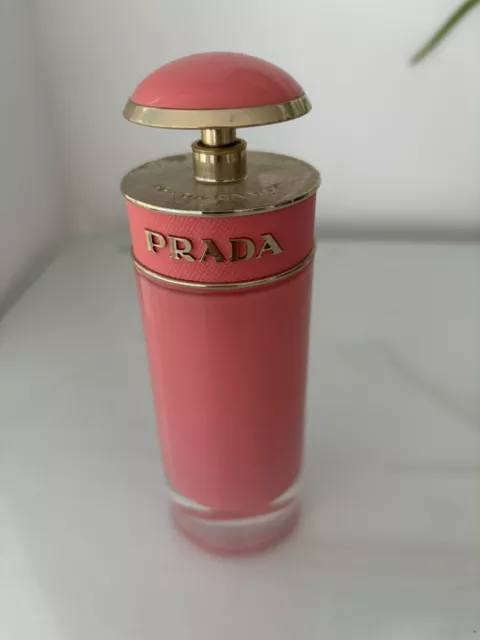 empty Prada Candy 80ml perfume bottles used