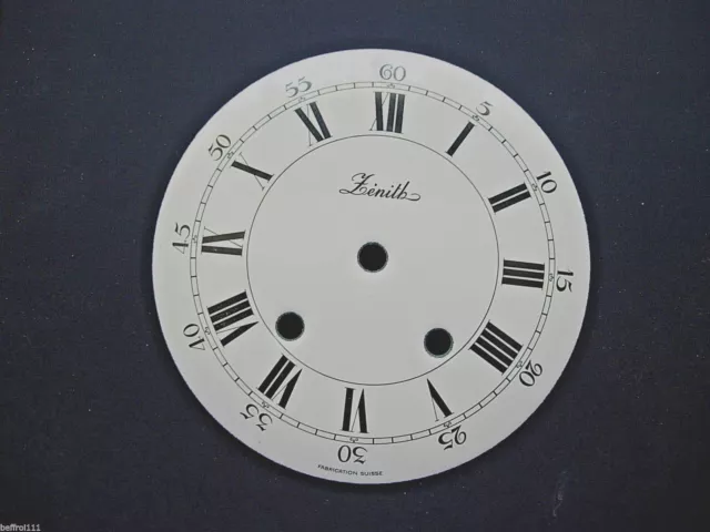 Cadran pendule neuchateloise Zenith horloge Uhr Clock Zifferblatt 181 MM dial G1