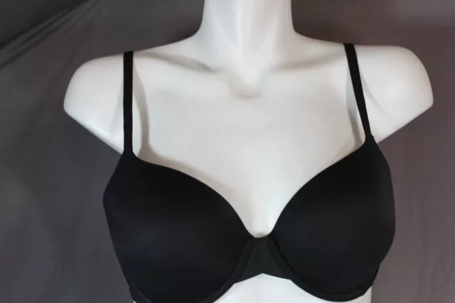 Calvin Klein Underwire Lined Black Perfectly Fit T-shirt Bra 34B