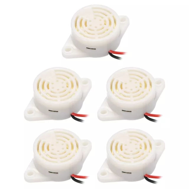 5 Pcs DC3-24V Active Electronic Buzzer Piezo Alarm Sounder Intermittent 100dB