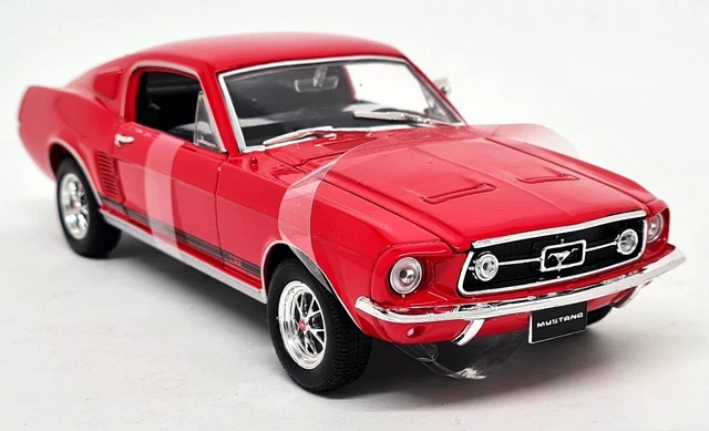 Welly NEX 1/24 - 1967 Ford Mustang GT Rouge - Modèle 22522W, Diecast Occasion